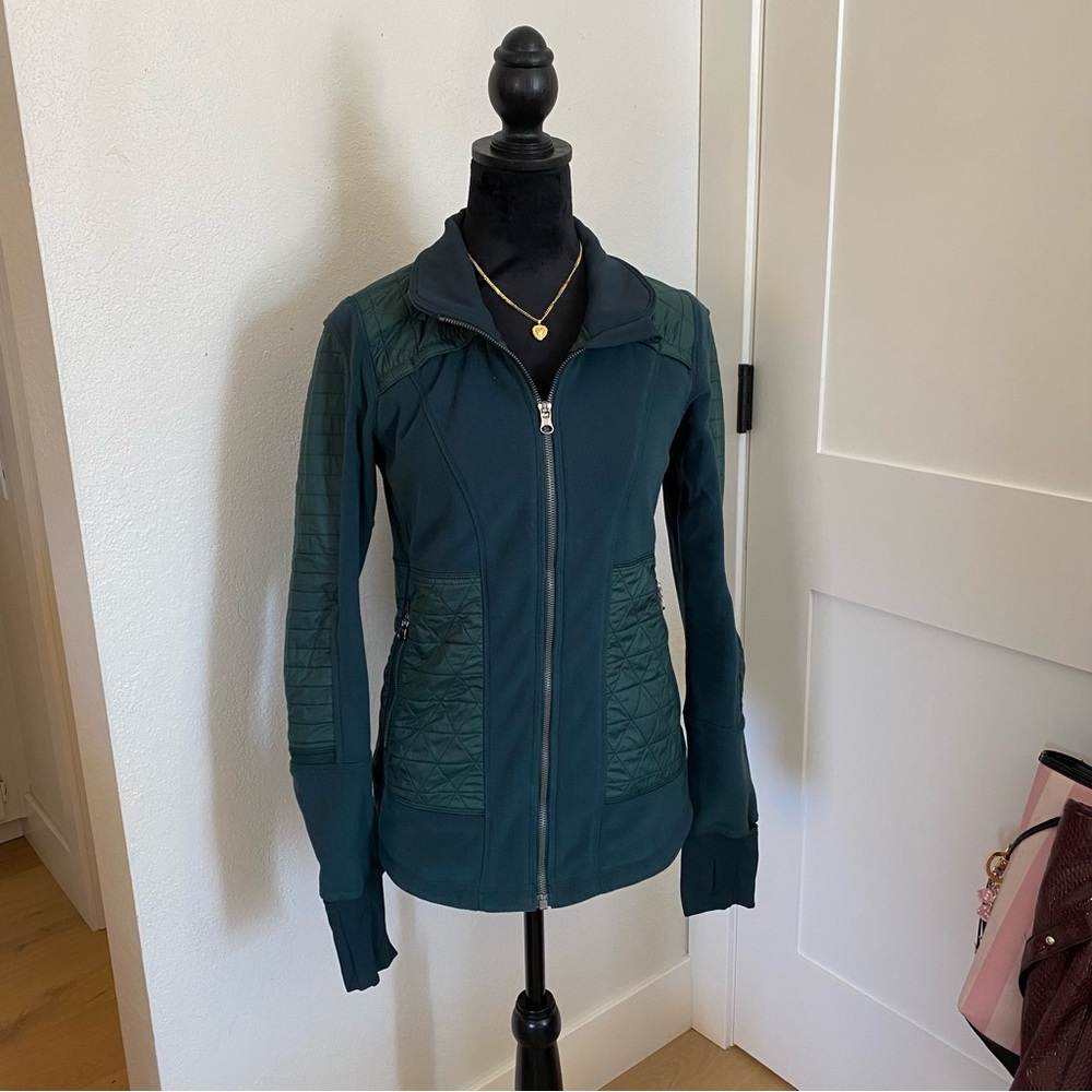Lululemon Green Quilted Jacket